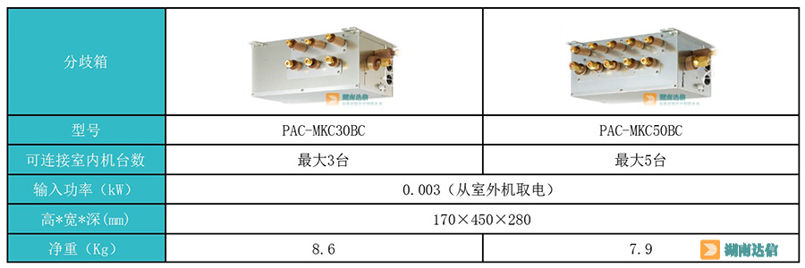 三菱電機(jī)中央空調(diào)冰焰系列 分歧箱